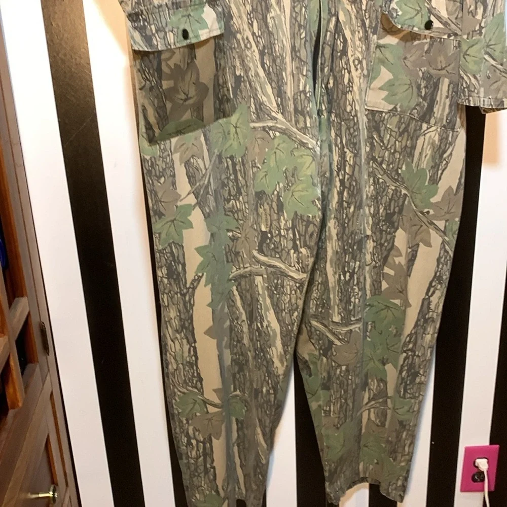 Vintage Camouflage Hunting Outdoorsman Zip Up Coveralls 3XL XXXL 3X Big & Tall - Picture 14 of 17